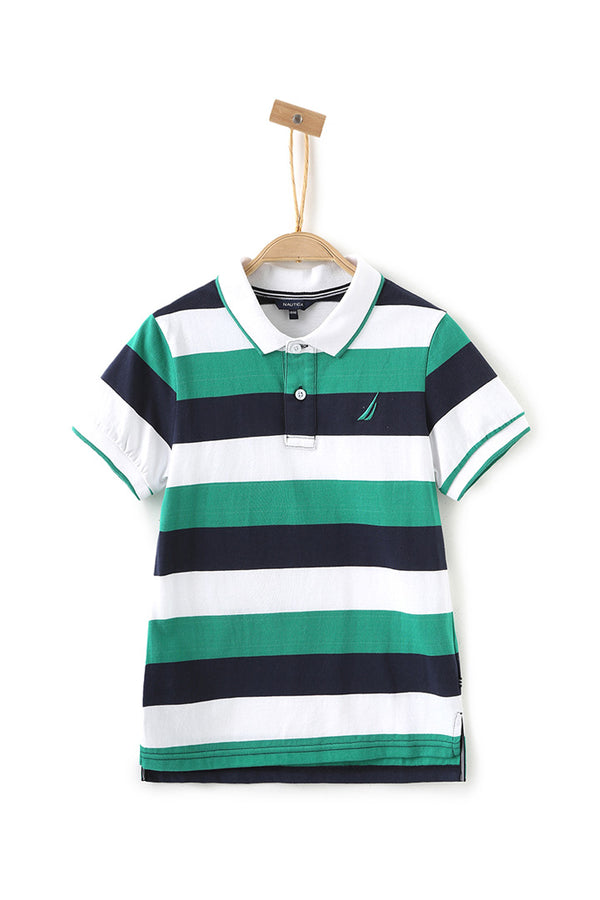 Printed Short Sleeve Polo Shirt