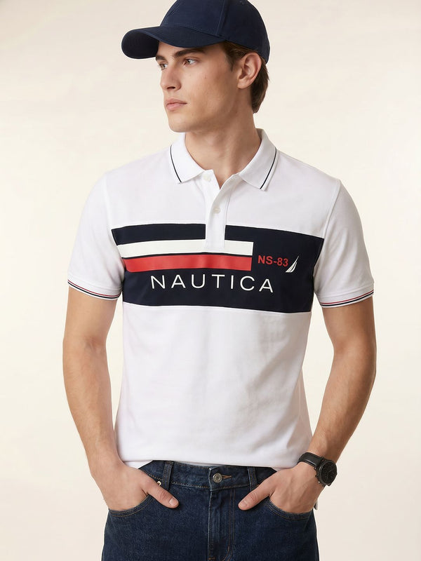 Men's Logo Polo T-Shirt - White