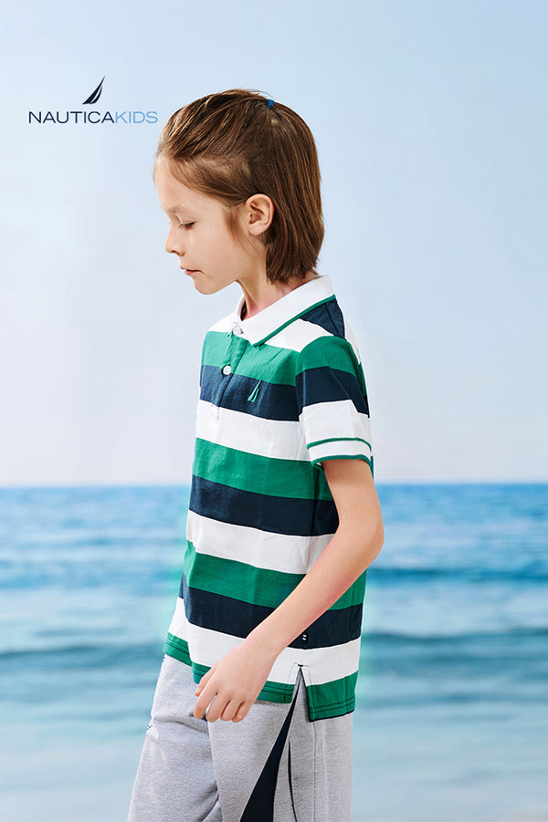 Printed Short Sleeve Polo Shirt