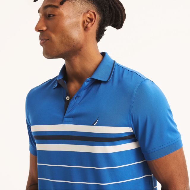 Navtech Sustainably Crafted Classic Fit Striped Polo