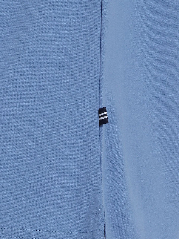 Men's Solid Polo T-Shirt - Dusty Blue