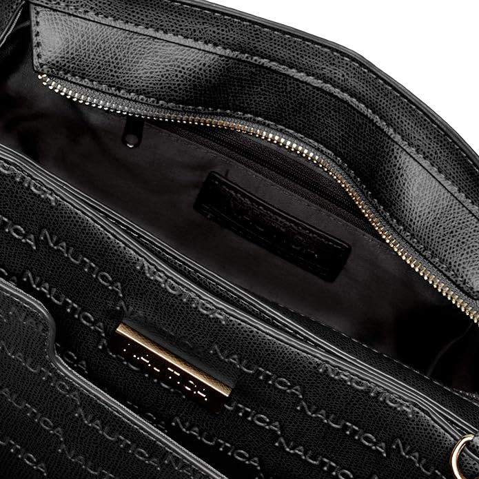 Nautica Embossed Logo Satchel