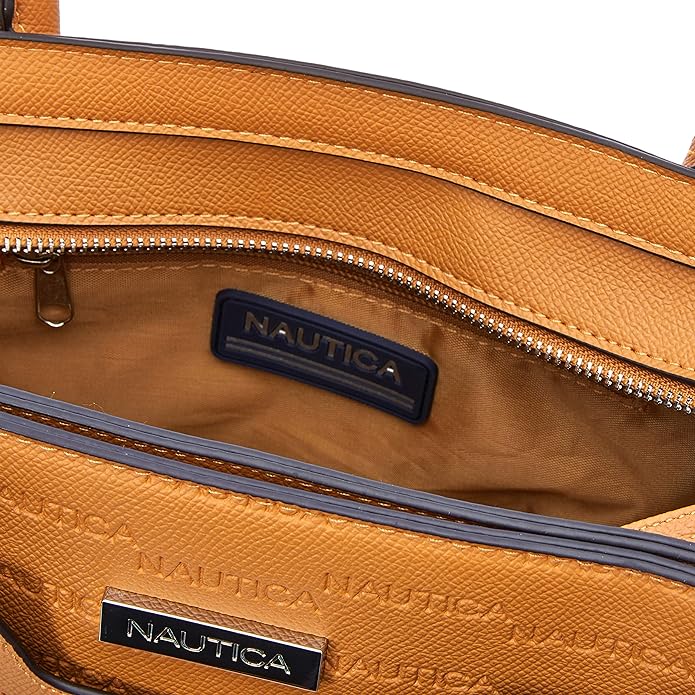 Nautica Embossed Logo Satchel