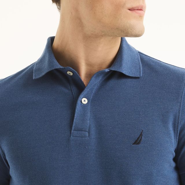 Slim Fit Heather Deck Polo