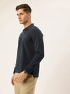 Nautica Men New Basics Navy Blue Regular Fit Long Sleeve Polo T-Shirt