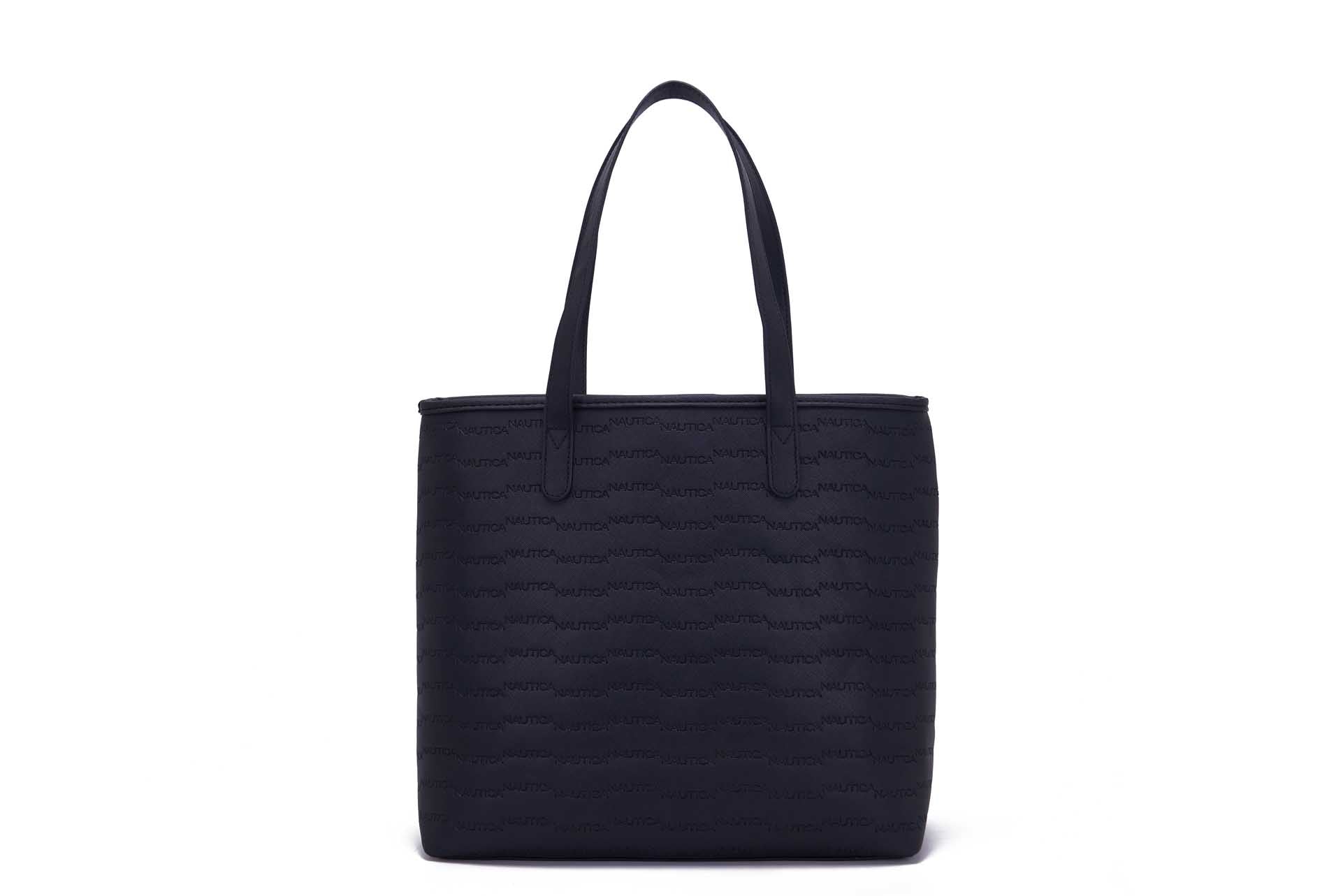 Nautica Embossed Logo Tote Bag