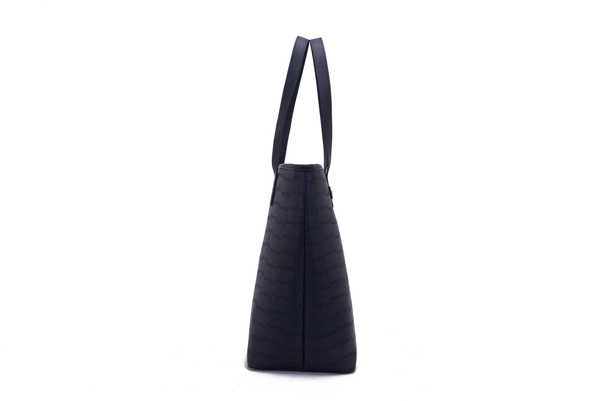 Nautica Embossed Logo Tote Bag