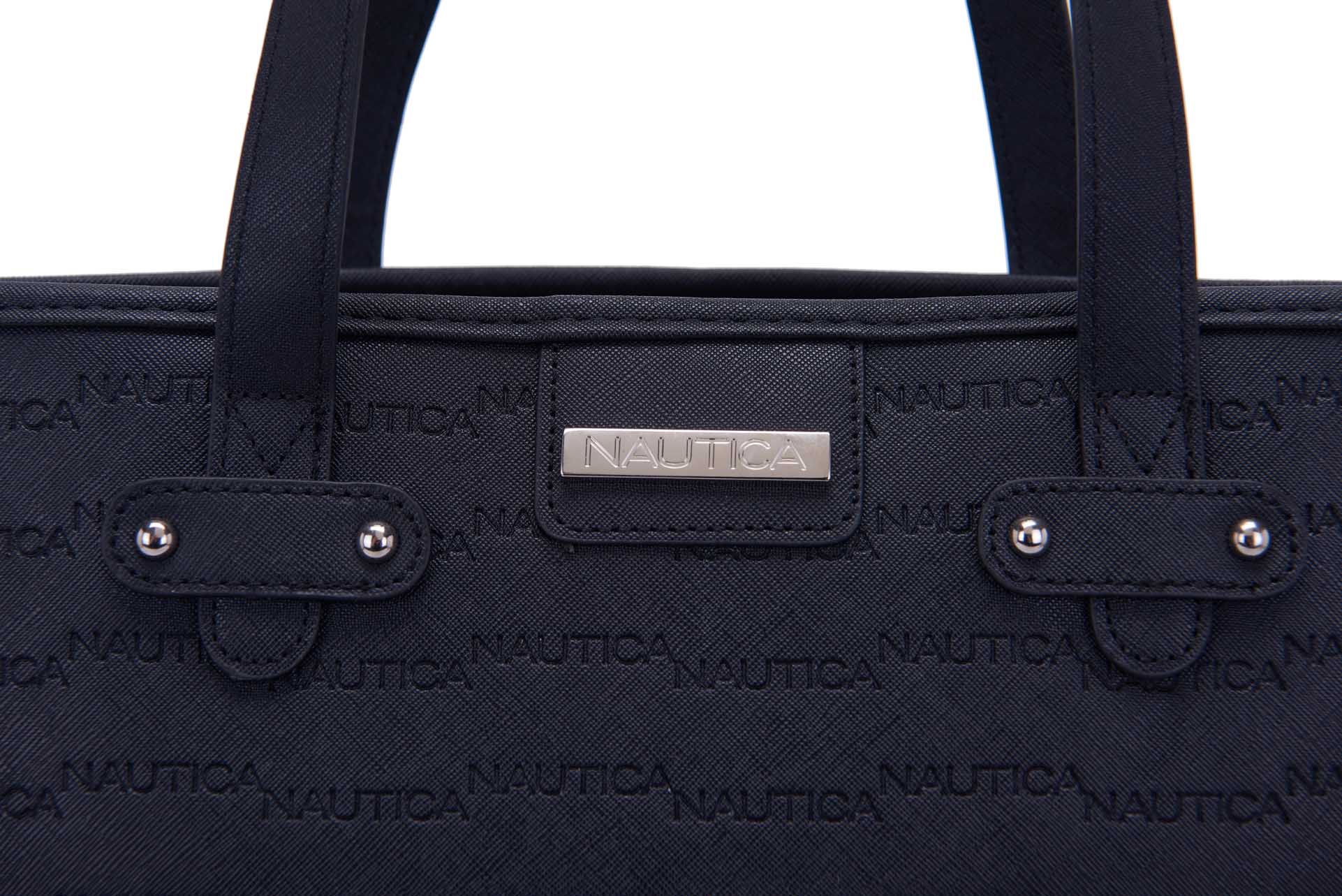 Nautica Embossed Logo Tote Bag