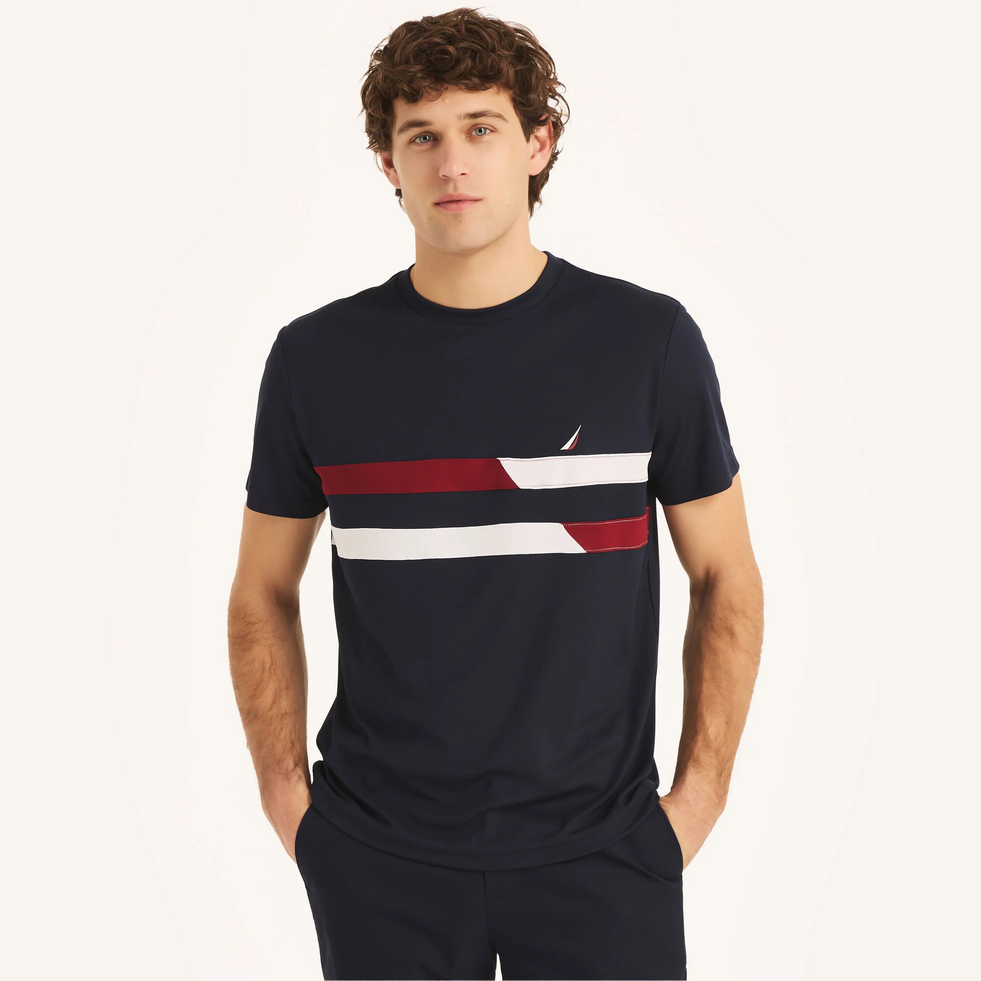 Navtech Sustainably Crafted Crewneck Colorblock T-Shirt