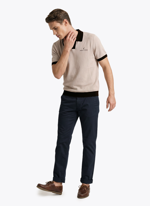 Men's Short Sleeve Polo - Adobe Rose