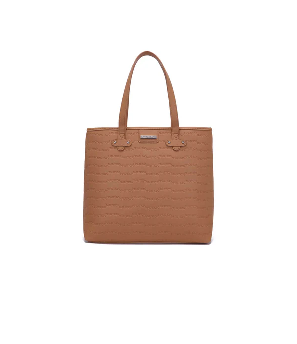 Nautica Embossed Logo Tote Bag