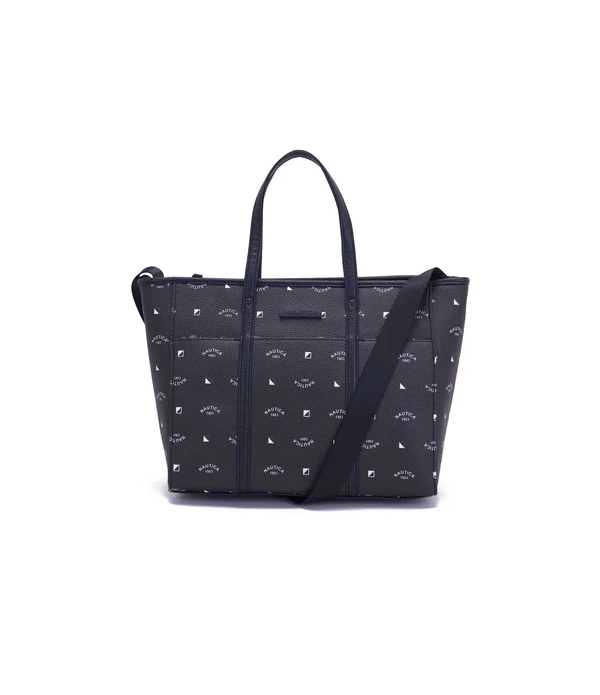 Nautica Embossed Logo Tote Bag