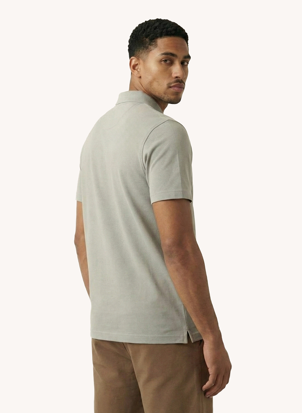 Men's Short Sleeve Graphic Printed Polo - Grey