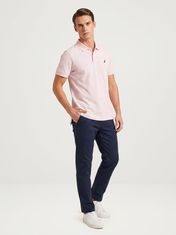 Men's Solid Polo - Cradle Pink