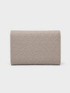 ANA Tri-Fold Monogram Wallet - BEIGE