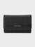 ANA Tri-Fold Monogram Wallet - BLACK