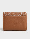 ELLA Tri-Fold Monogram Wallet - BROWN