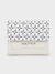 ELLA Tri-Fold Monogram Wallet - WHITE