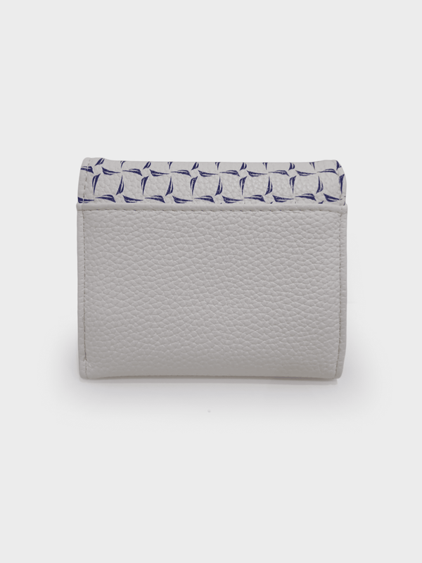 ELLA Tri-Fold Monogram Wallet - WHITE