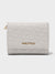 MARY Tri-Fold Monogram Wallet - WHITE