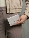 MARY Tri-Fold Monogram Wallet - WHITE