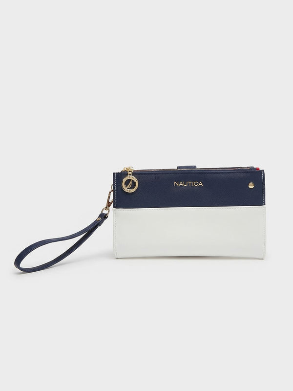 SIA Bi-Fold Wristlet - BLUE