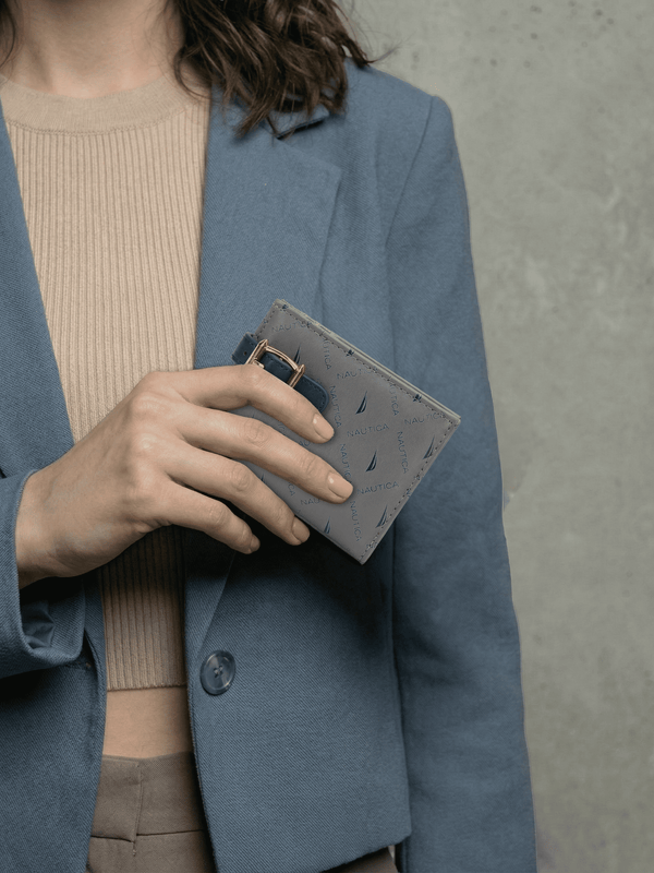 SUG Bi-Fold Monogram Wallet - BLACK