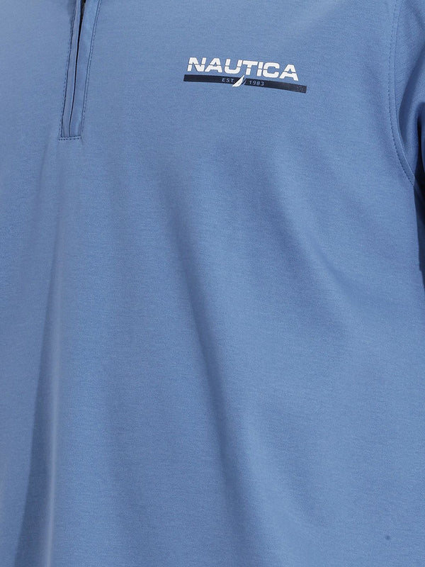 Men's Solid Polo T-Shirt - Dusty Blue