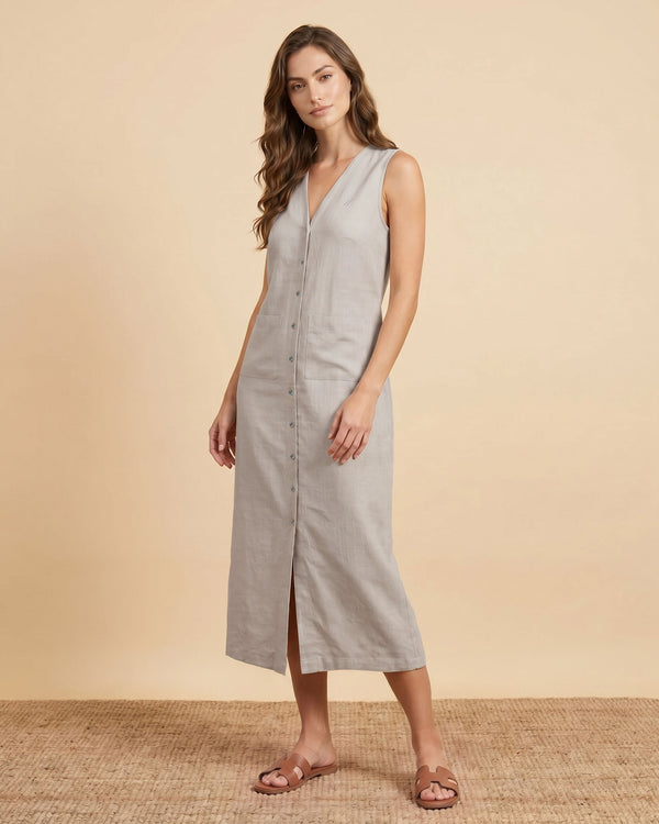 Women's Maxi Dress - Beige
