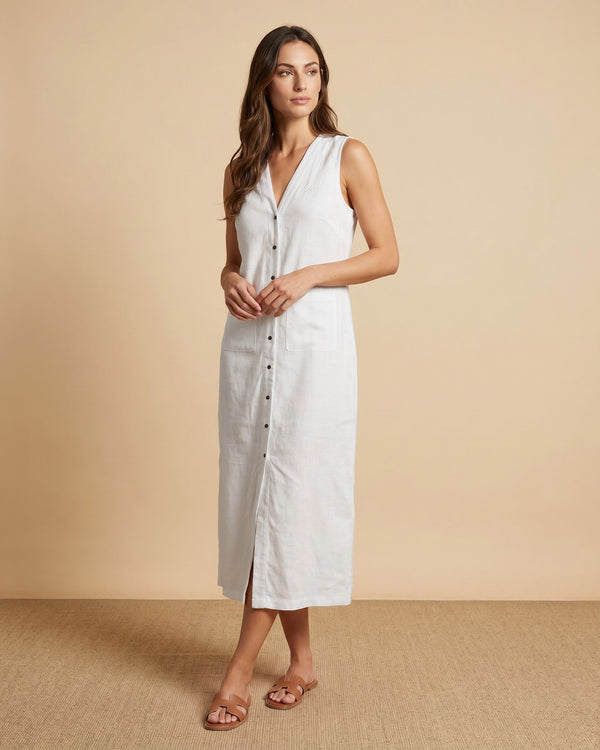 Women's Maxi Dress - White