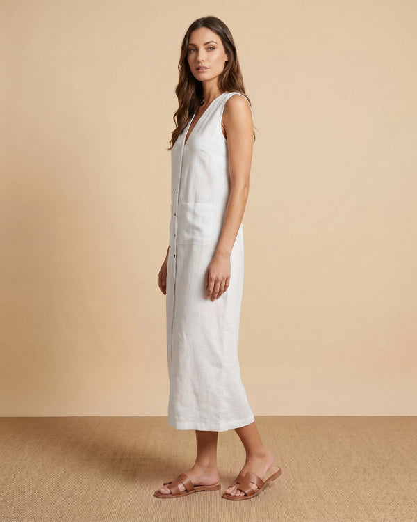 Women's Maxi Dress - White