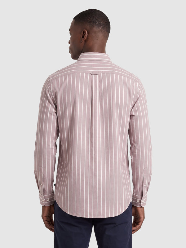 Men's Dyed Long Sleeve Shirt - Mauve