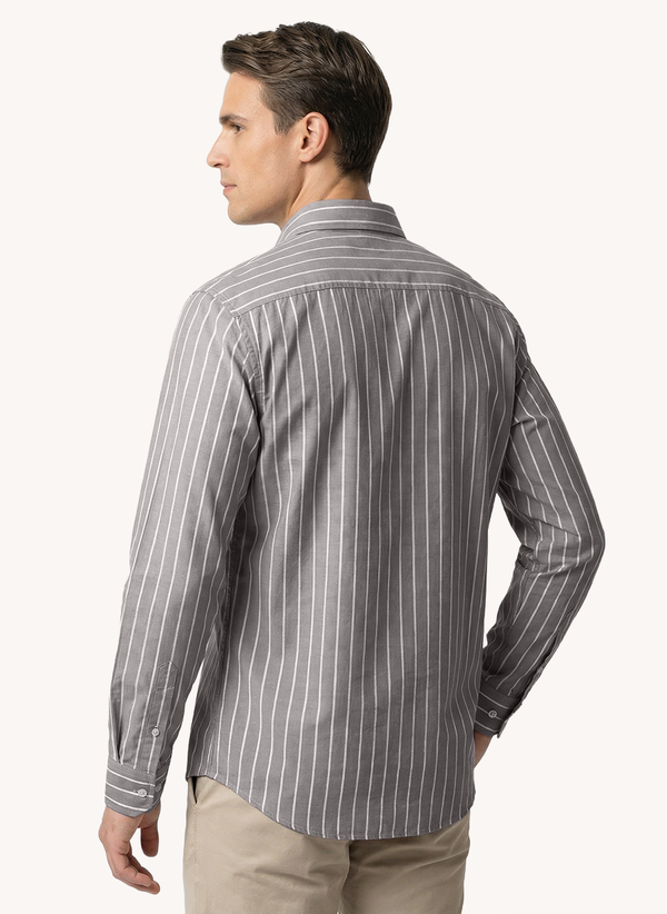 Men's Dyed Long Sleeve Shirt - Olive