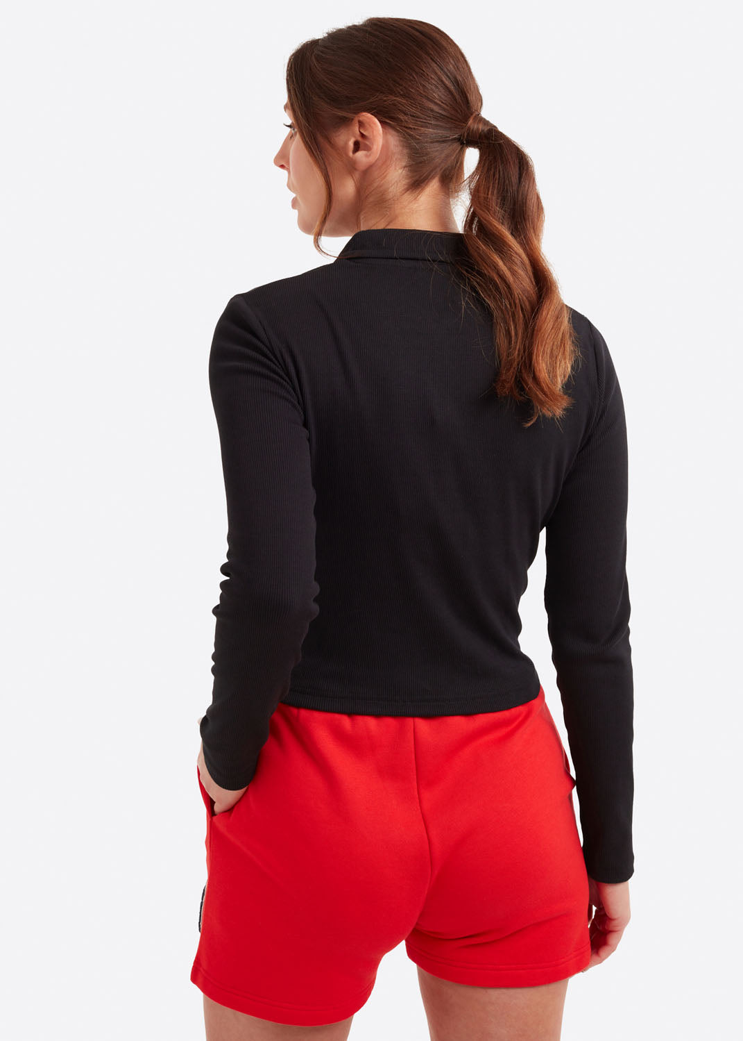The Halley Cropped Long Sleeved Polo