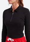 The Halley Cropped Long Sleeved Polo