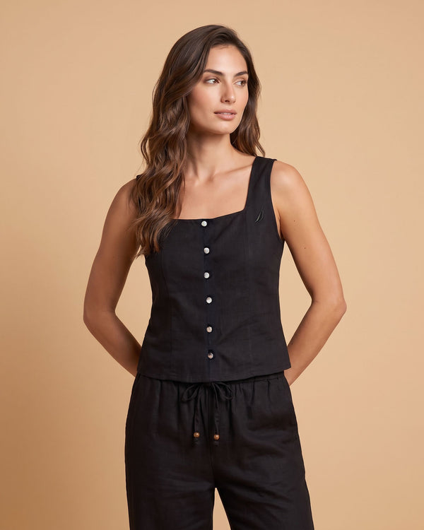 Women's Sleeveless top - BLACK