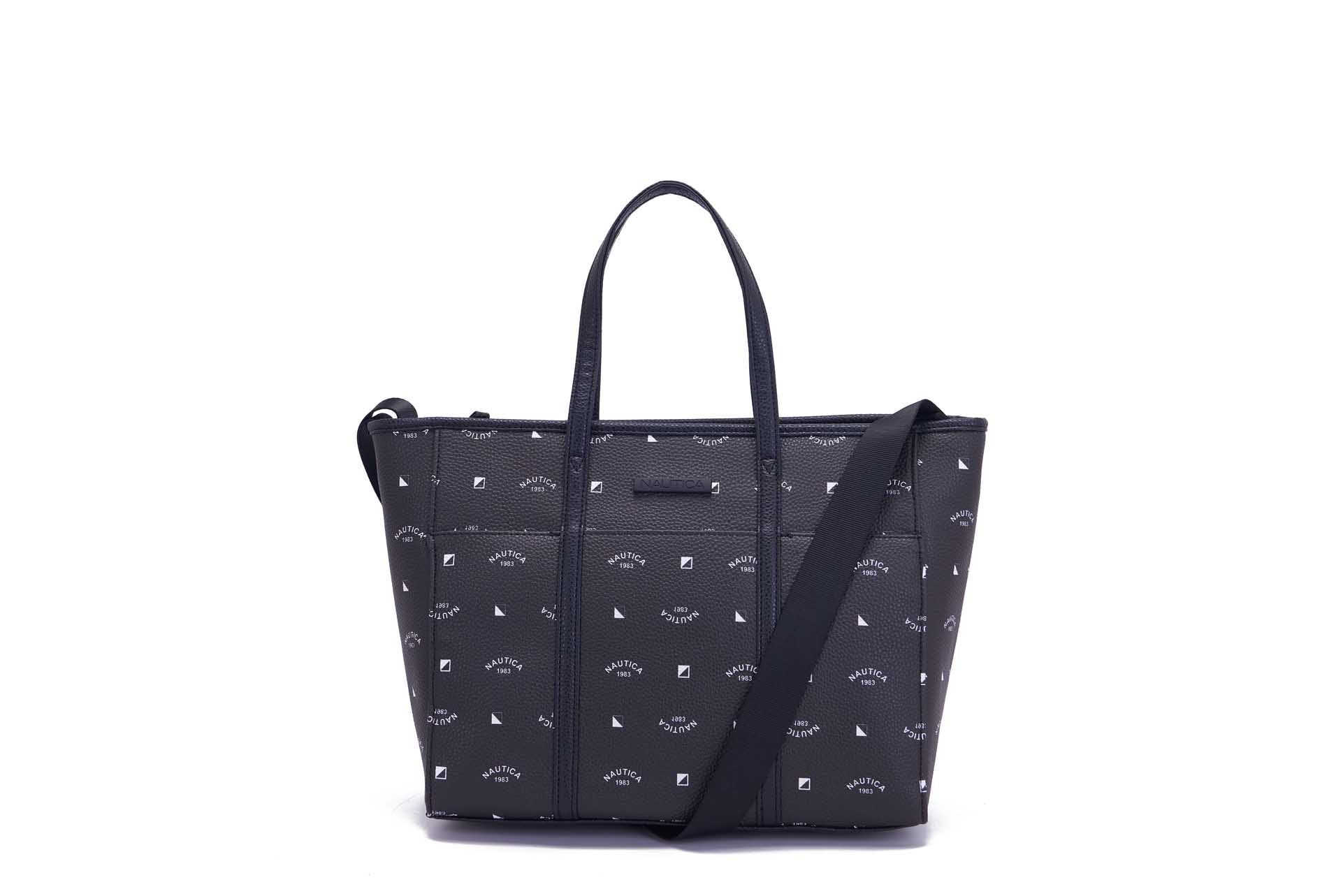 Nautica Embossed Logo Tote Bag