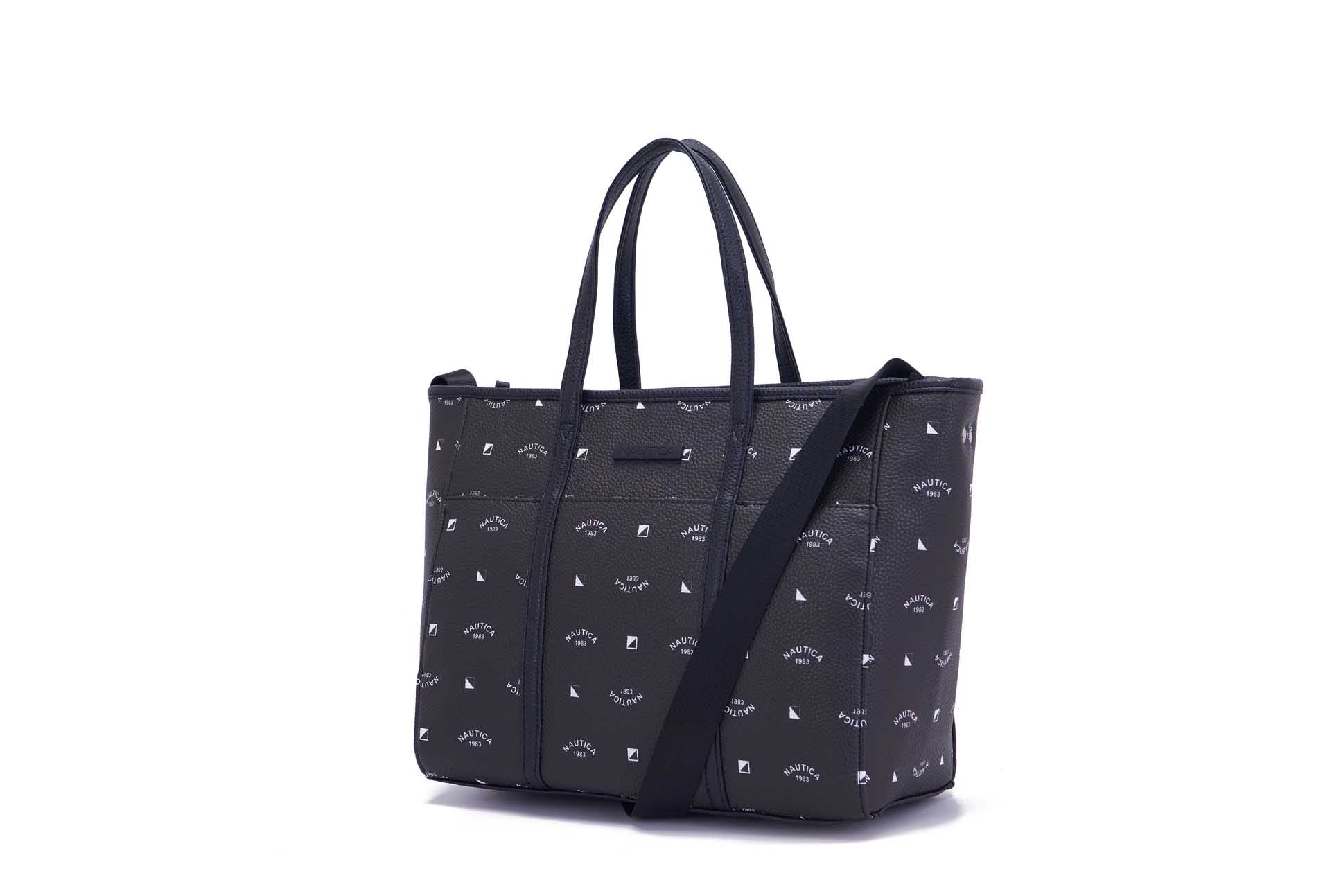 Nautica Embossed Logo Tote Bag