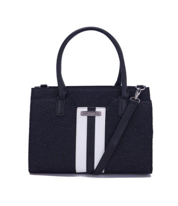 Nautica Monogram Bag with Stripe Detail