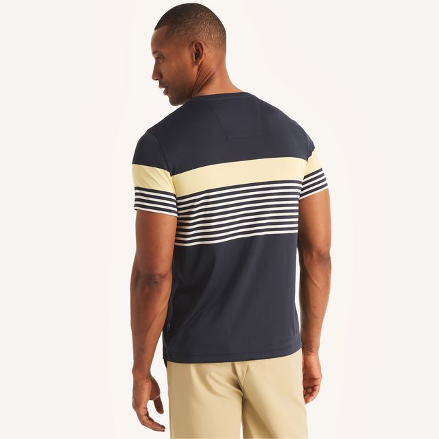 Navtech Sustainably Crafted Crewneck Striped T-Shirt