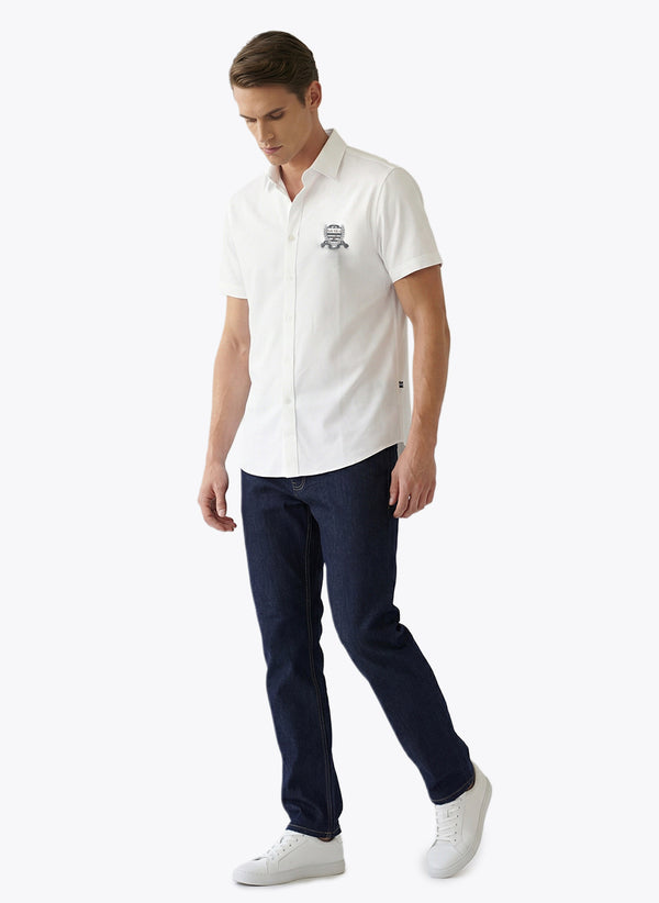 Men's Short Sleeve Graphic Printed Shirt