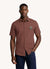 Men's Short Sleeve Graphic Printed Shirt Brown