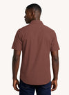 Men's Short Sleeve Graphic Printed Shirt Brown