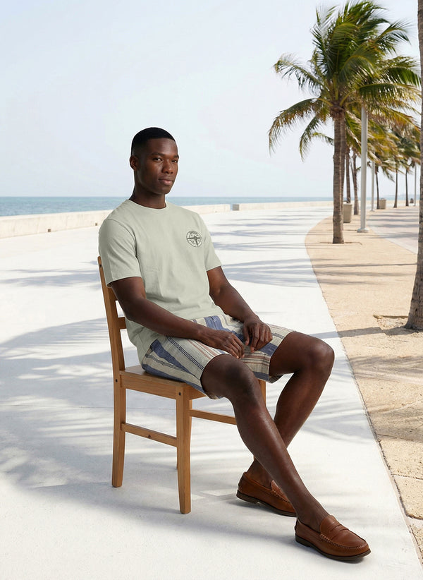 Men's Short Sleeve Printed Tee - Whisper White