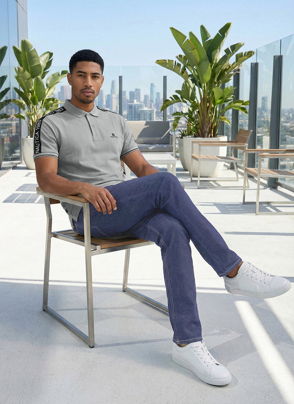 Men's Short Sleeve Casual Tee - Grey