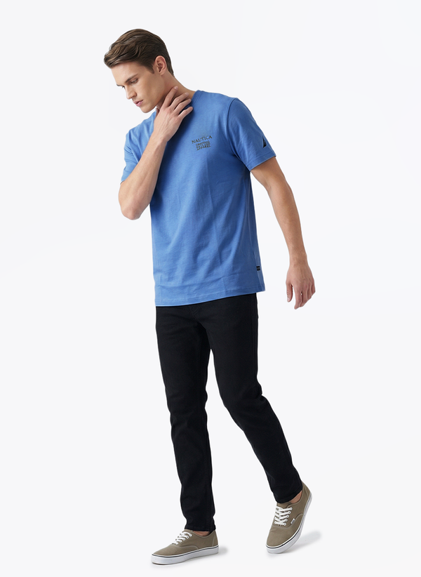 Men's Graphic Tee - Blue