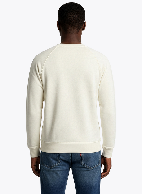 Men's Long Sleeve Sweatshirt - Whispher White