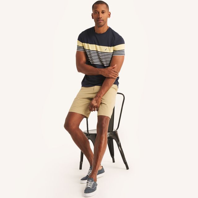 Navtech Sustainably Crafted Crewneck Striped T-Shirt