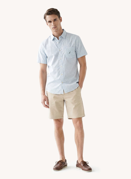 Men's Short Sleeve Tencel Shirt - Light Fern