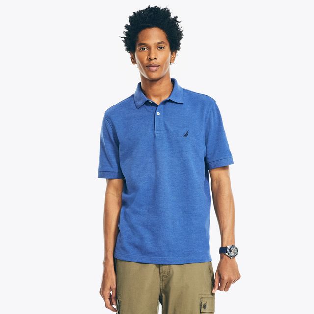 Classic Fit Heather Deck Polo